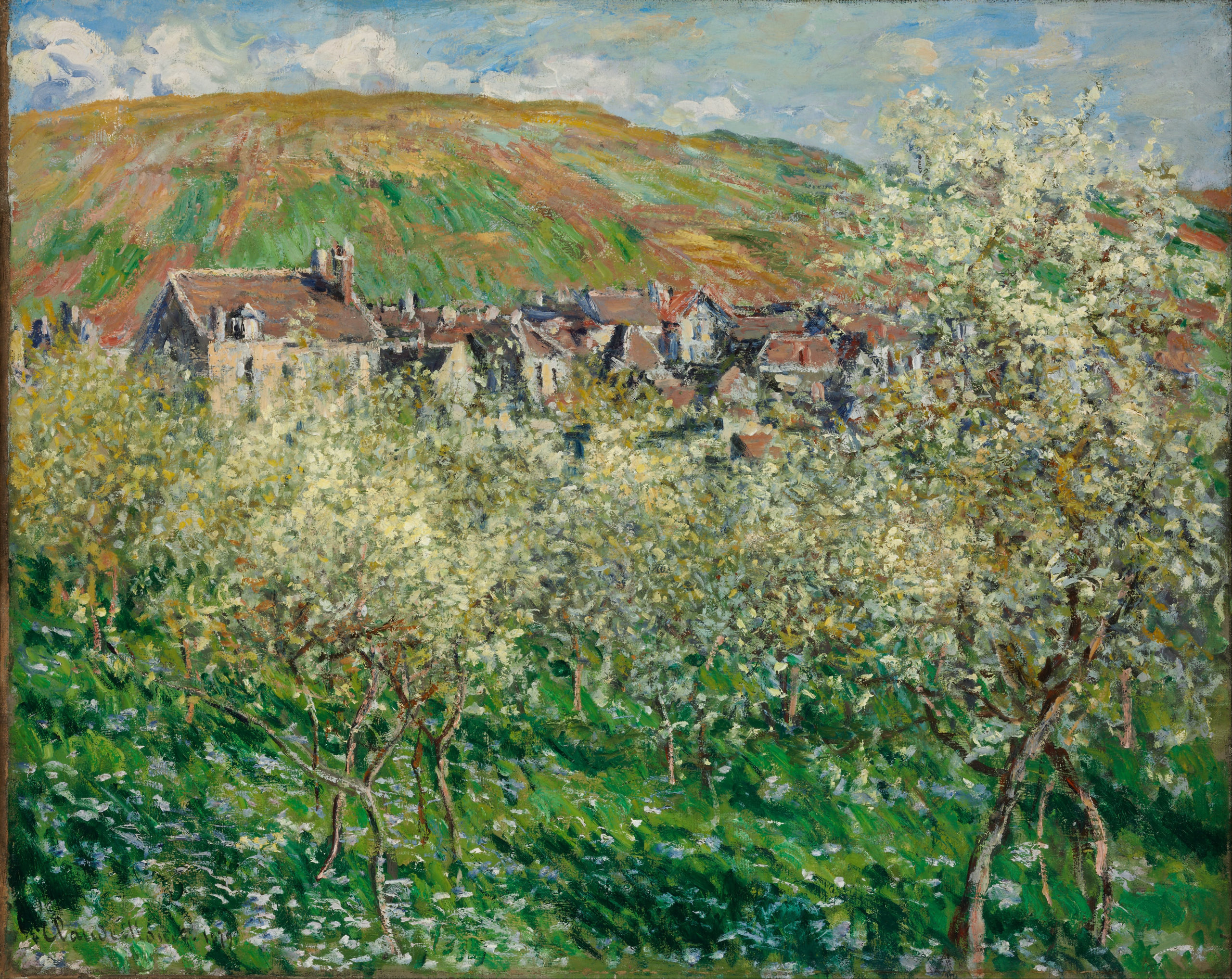 Garden art for March from Rosewood - Monet Flowering Plum Trees