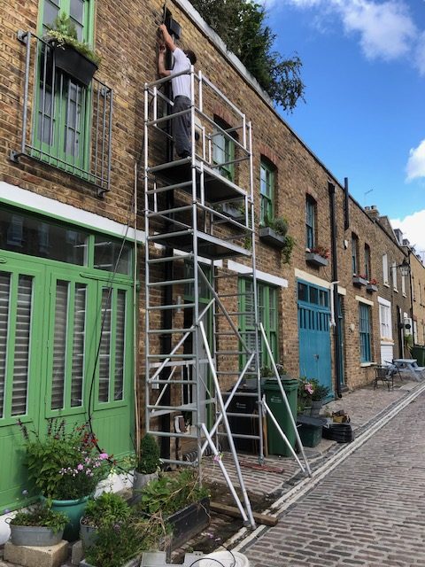 Rosewood takes you higher - our own mini scaffold tower