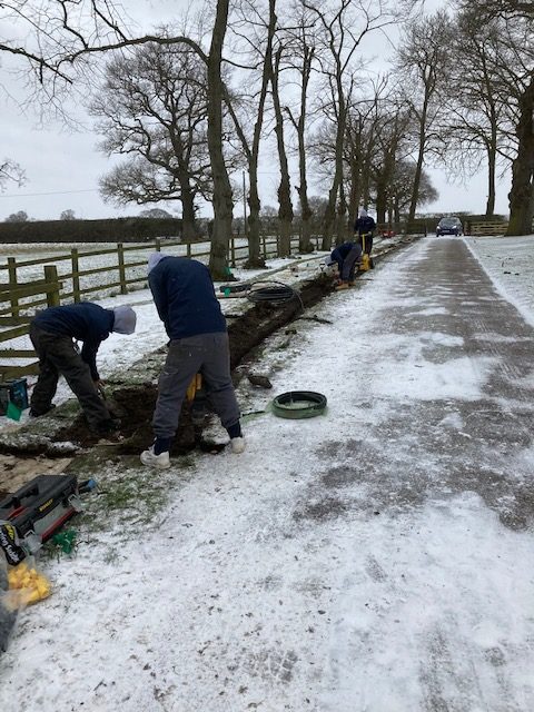 irrigation installation in winter means beating the queues and avoiding disturbance to existing planting