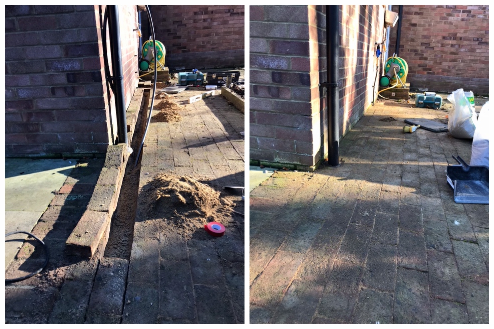 Irrigation under paving needn't be a problem - at Rosewood we take extreme care to replace each brick in a way that makes it hard to tell we've ever lifted any