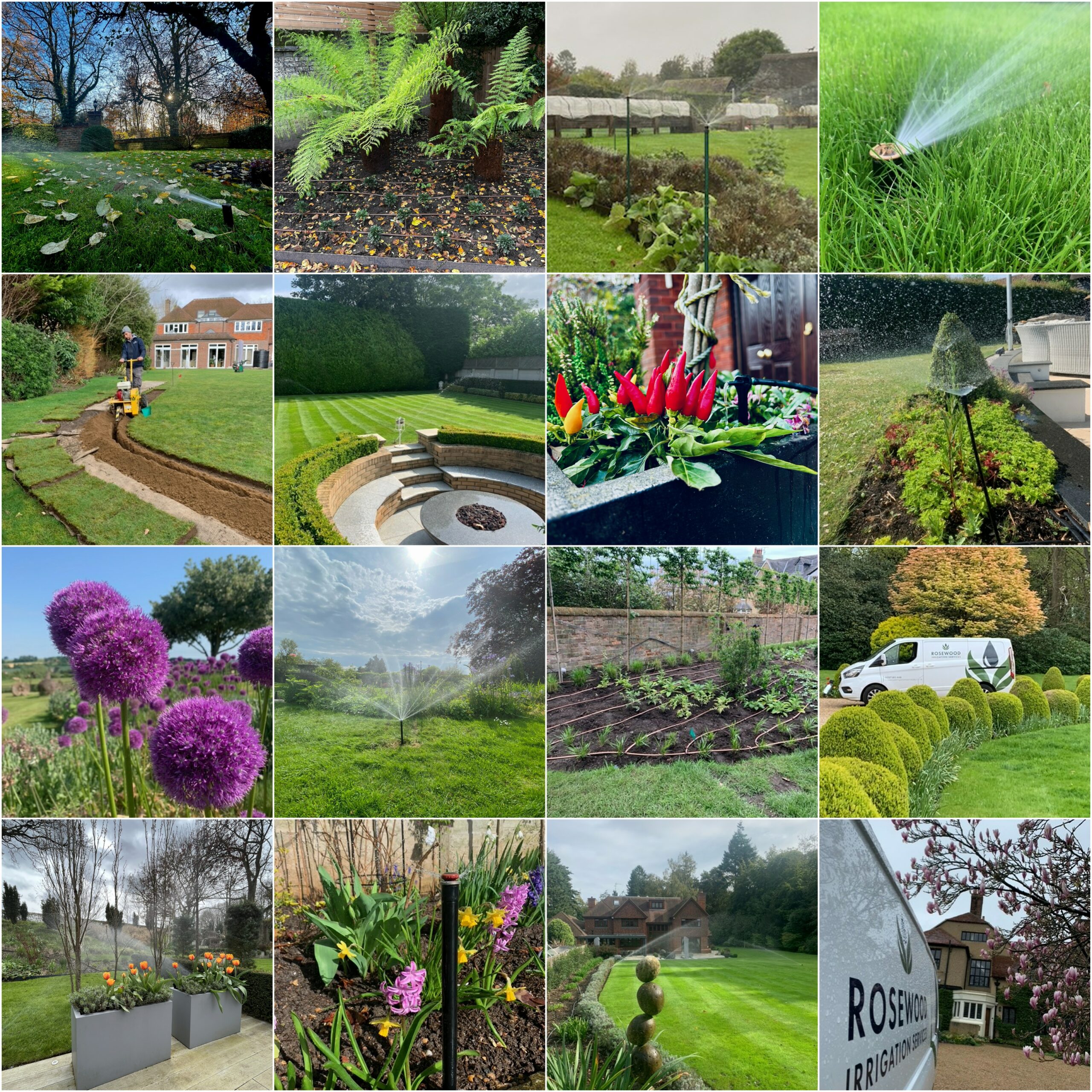 If you're asking 'how does irrigation help my garden?' take a look at our favourite pictures from 2023 jobs